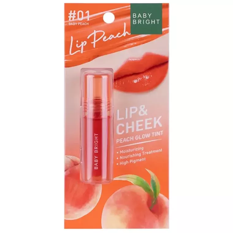 Baby Bright Lip & Cheek Peach Glow Tint #01 Baby Peach (2.4gm)