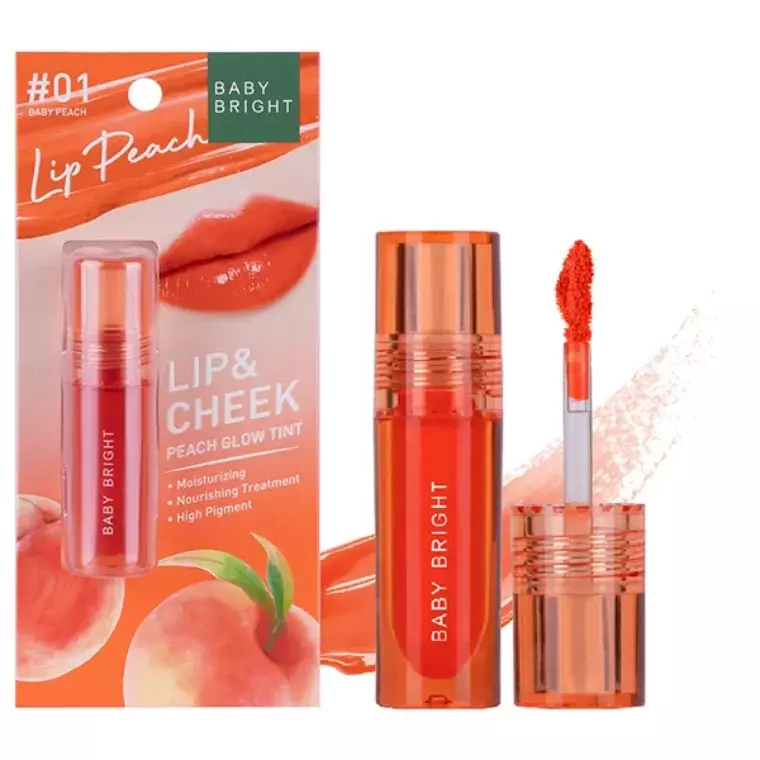 Baby Bright Lip & Cheek Peach Glow Tint #01 Baby Peach (2.4gm)