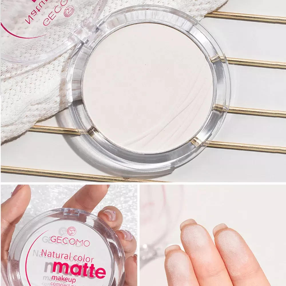 Gecomo Matte Concealer Sweat‑Proof Finishing Powder -Natural (8g)