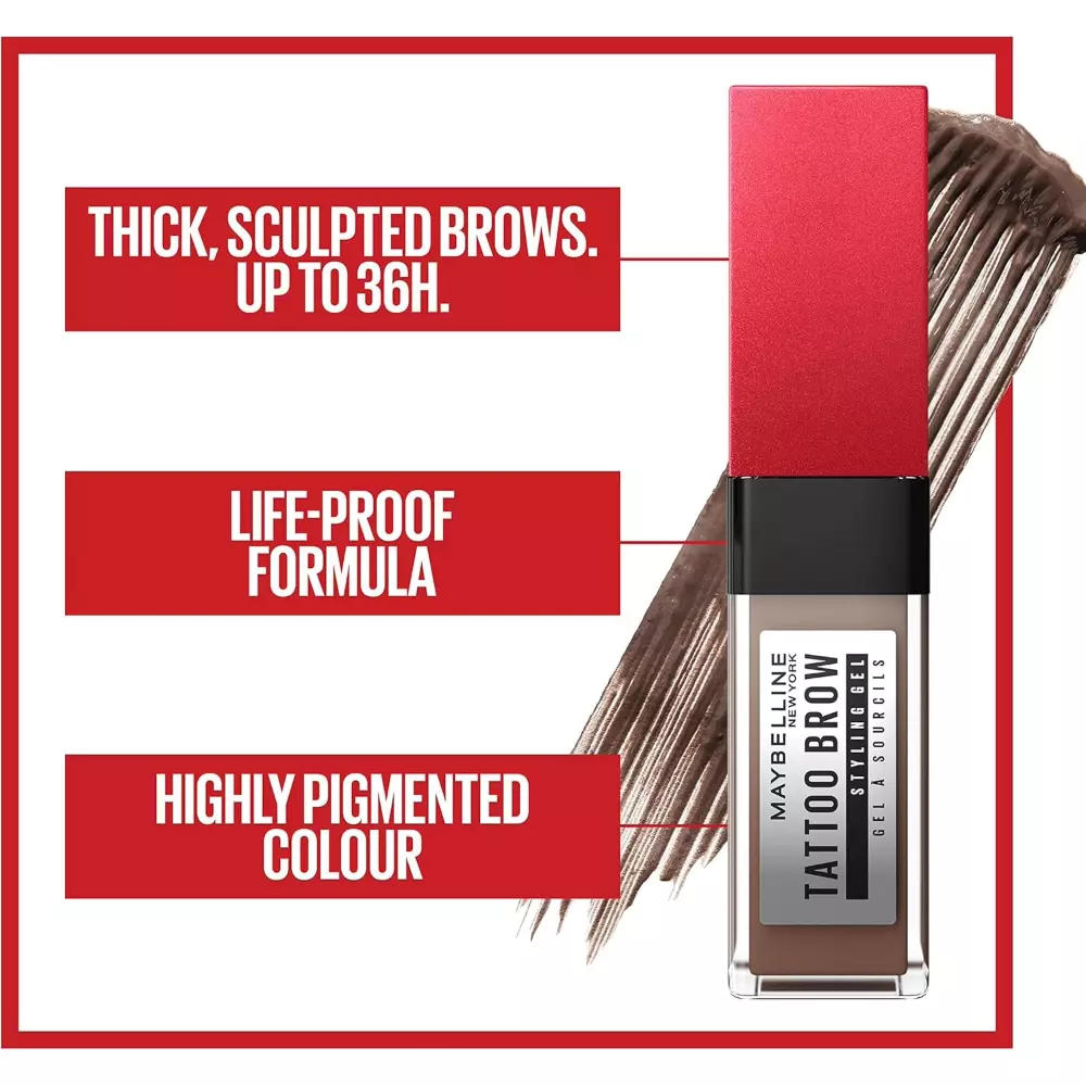 Maybelline New York Tattoo Brow 36h Styling Gel #250 Blonde (6ml)