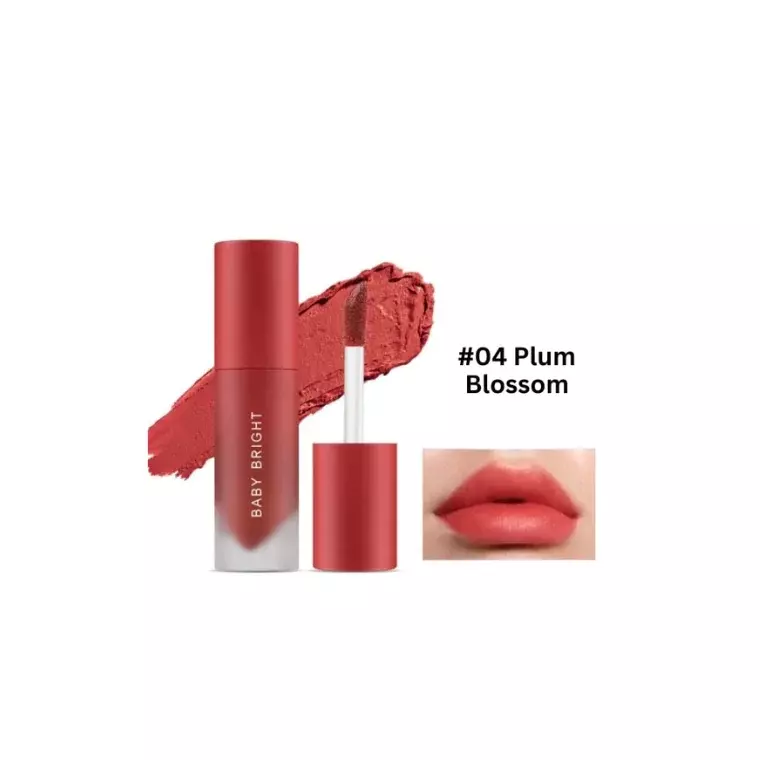 Baby Bright Lip & Cheek Velvet Cherry Blossom #04 Plum Blossom (2.4gm)