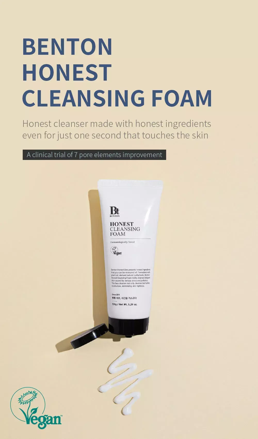 Benton Honest Cleansing Foam (150g)