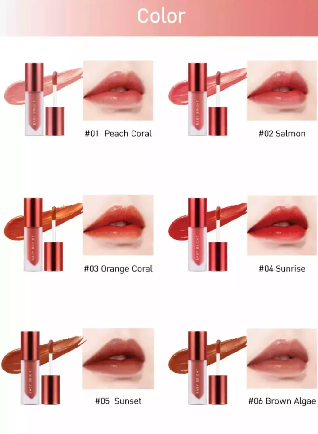Baby Bright Lip & Cheek Color Stain Essence #4 Sunrise (2.4g)
