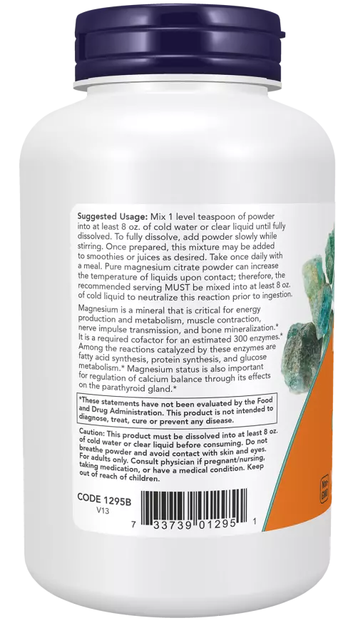 Now Foods Magnesium Citrate Pure Powder (227g)