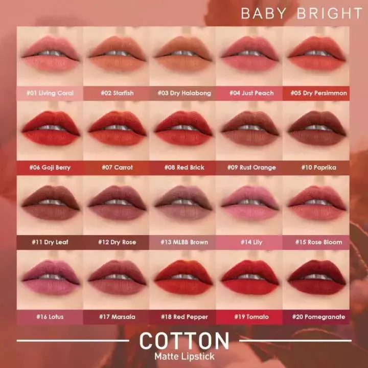 Baby Bright Lip & Cheek Matte Tint #15 DRY LEAF (2.4g)
