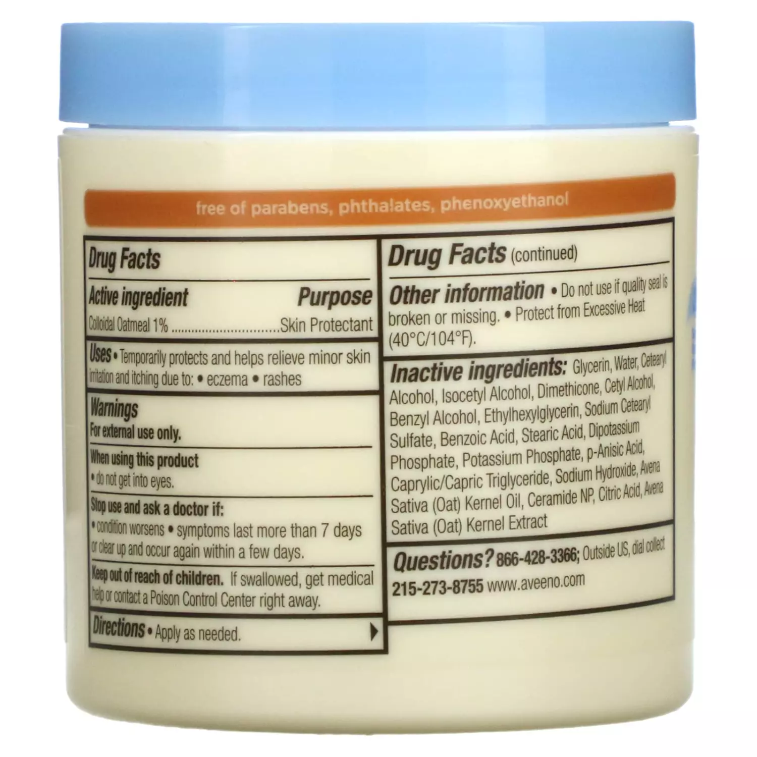Aveeno Baby Eczema Therapy Nighttime Balm (156g)