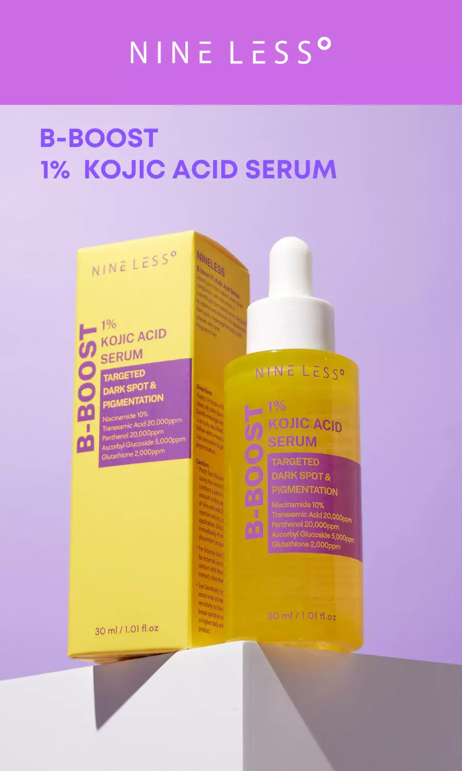 Nineless B-Boost 1% Kojic Acid Serum