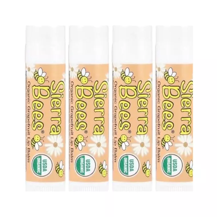Sierra Bees Organic Grapefruit lip Balm 4 Pack (4.25 gm)