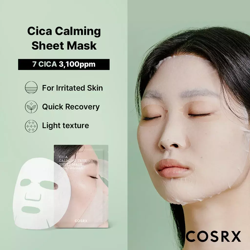 Cosrx Pure Fit Cica Calming True Sheet Mask (21ml)