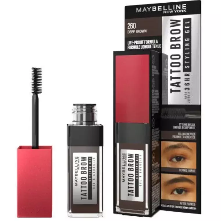 Maybelline New York Tattoo Brow 36h Styling Gel #260 Deep Brown (6ml)