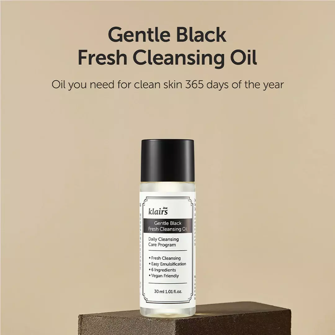 Dear Klairs Gentle Black Fresh Cleansing Oil Mini 30ml