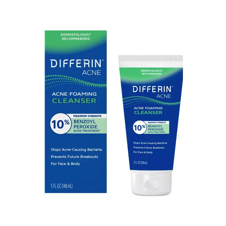 Differin Maximum Strength Foaming Acne Face and Body Wash (148gm)
