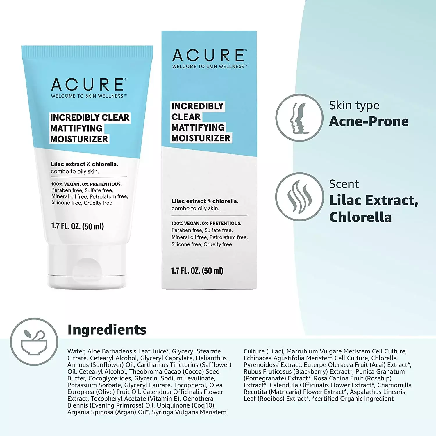 Acure Incredibly Clear Mattifying Moisturizer