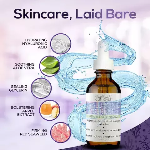 Advanced Clinicals Hyaluronic Serum Instant Skin Hydrator