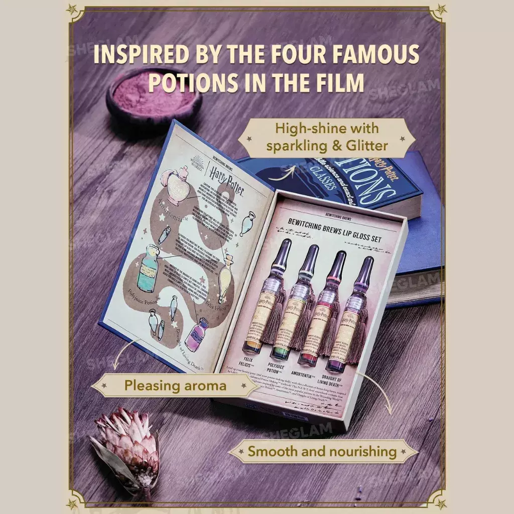Sheglam Harry Potter Potions Classes Bewitching Brews Lip Gloss Set