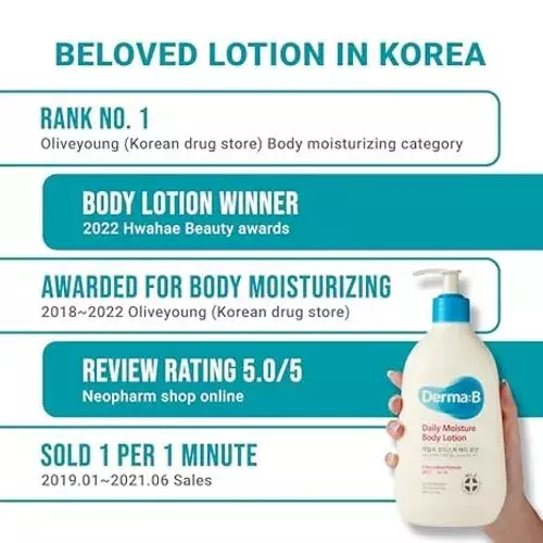 Derma:B Daily Moisture Body Lotion 257ml