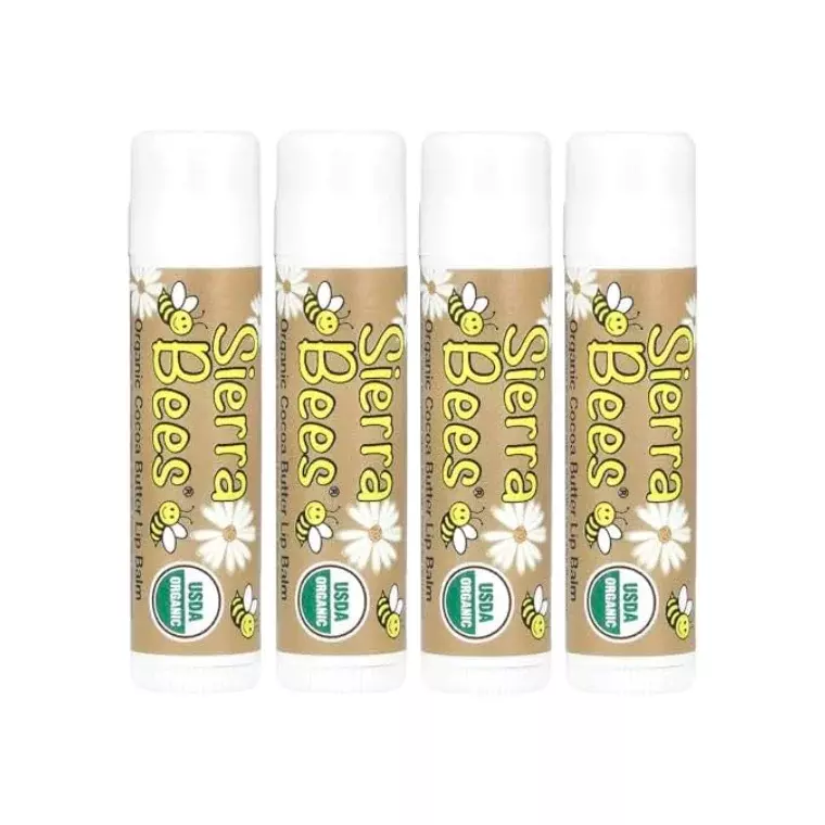 Sierra Bees Organic Cocoa Butter lip Balm 4 Pack (4.25 gm)
