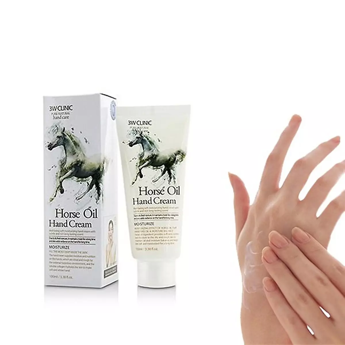 3W Clinic Moisturizing Horse Oil Hand Cream