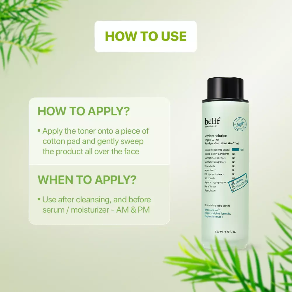 Belif Problem Solution Vegan Toner (150ml)