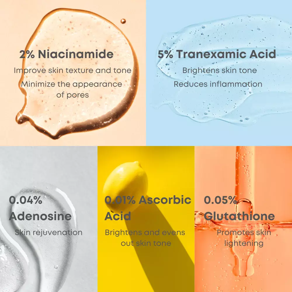 Nine Less Mela-Pro 5% Tranexamic Acid Serum 2ML
