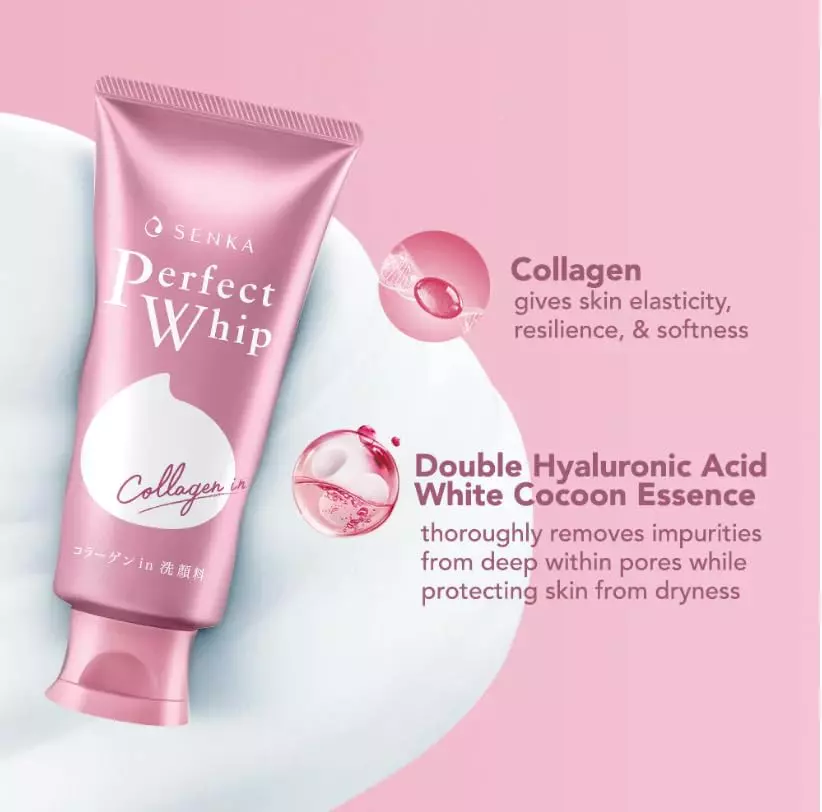 Shiseido Senka Perfect Whip Collagen In Facial Foam Cleanser (120g)