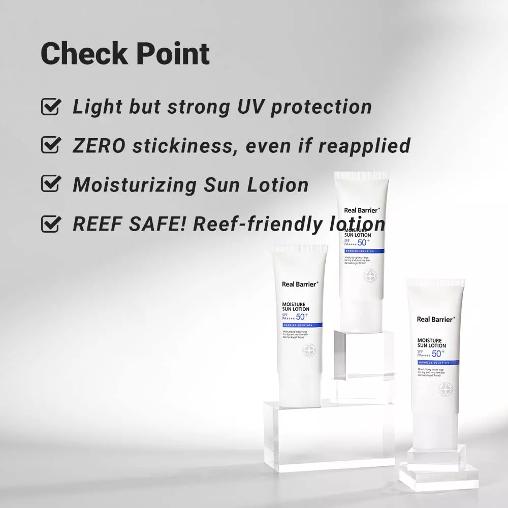 Real barrier moisture lotion SPF 50+ PA++++ (40ml)