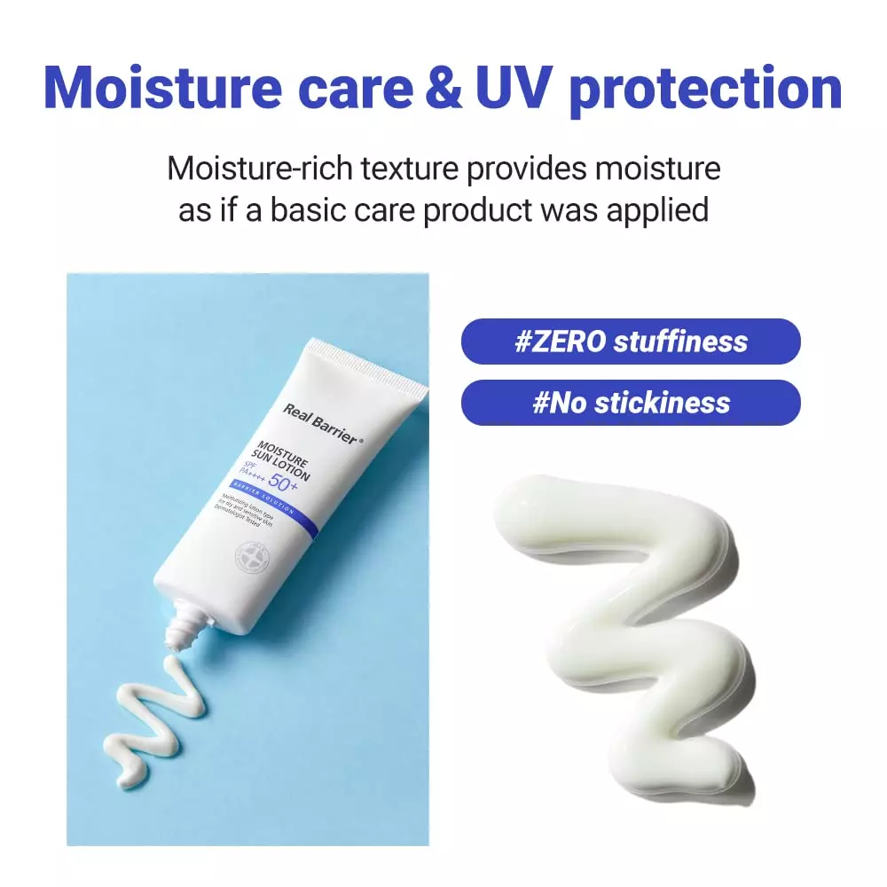 Real barrier moisture lotion SPF 50+ PA++++ (40ml)
