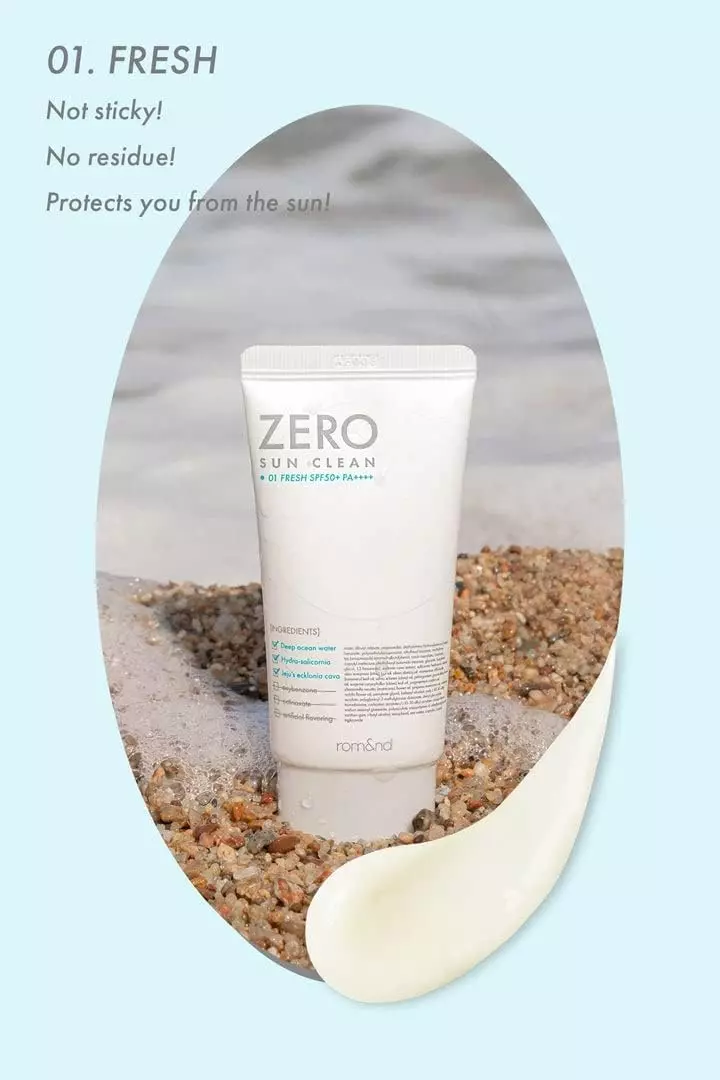 Rom&nd ZERO SUN CLEAN 01. FRESH SPF50+ PA++++ (50ml)