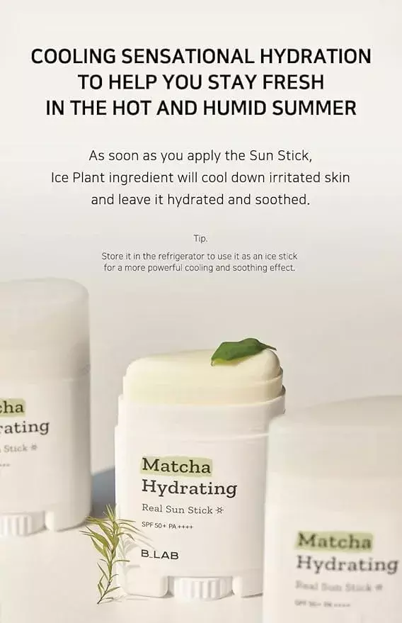 B_LAB Matcha Hydrating Real Sun Stick (21g)