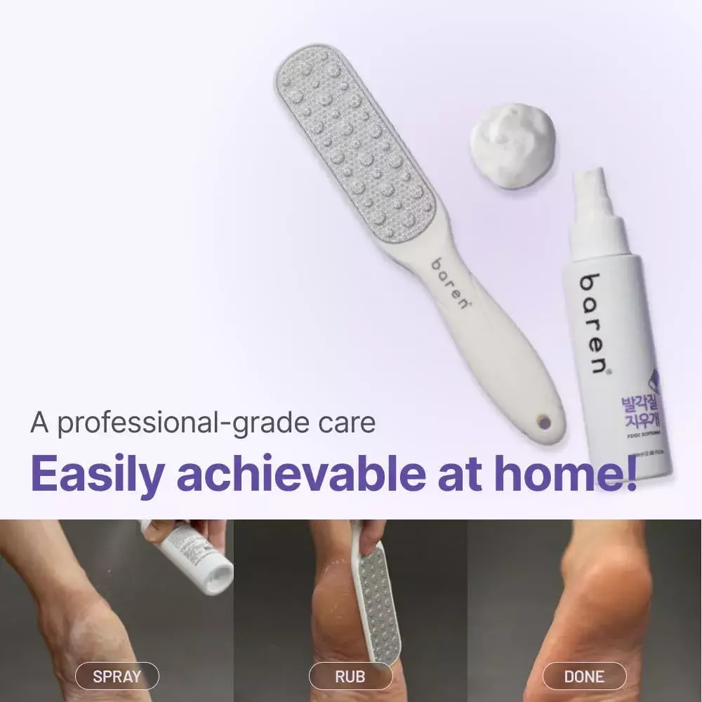 Baren Foot Callus Eraser Home Set (140ml)