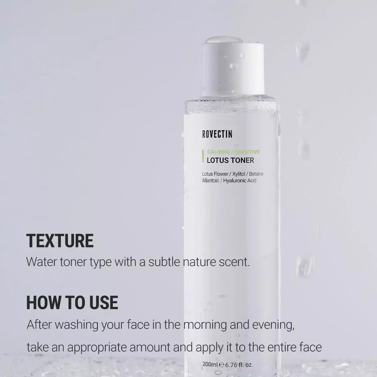 Rovectin Clean Lotus Water Calming Toner (200ml)