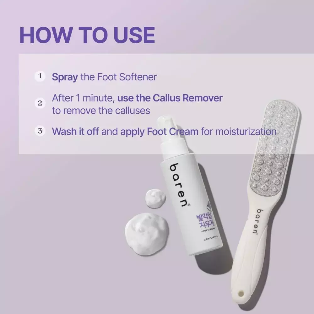 Baren Foot Callus Eraser Home Set (140ml)