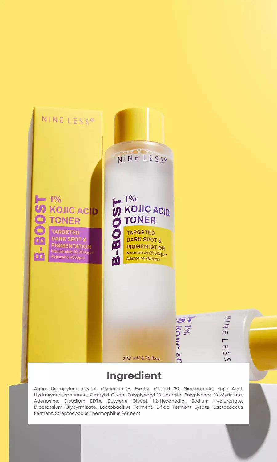 Nineless B Boost 1% Kojic Acid Toner