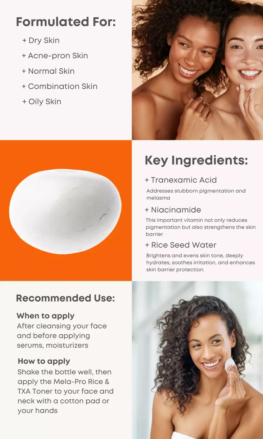 Nineless Mela-Pro Rice & TXA Toner