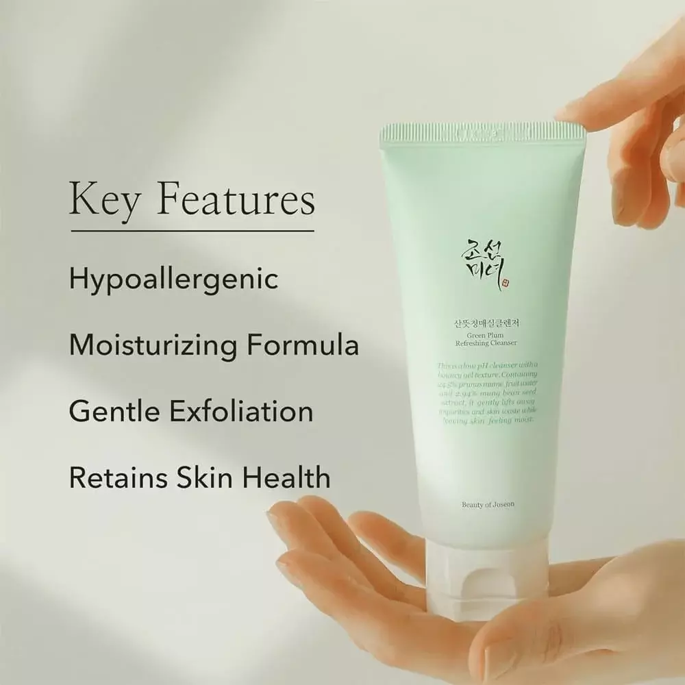 Beauty of Joseon Green Trio [ Beauty of Joseon Green Plum Refreshing Cleanser (100ml), Beauty of Joseon Green Plum Refreshing Toner: AHA + BHA (150ml), Beauty of Joseon Calming Serum: Green Tea + Pant