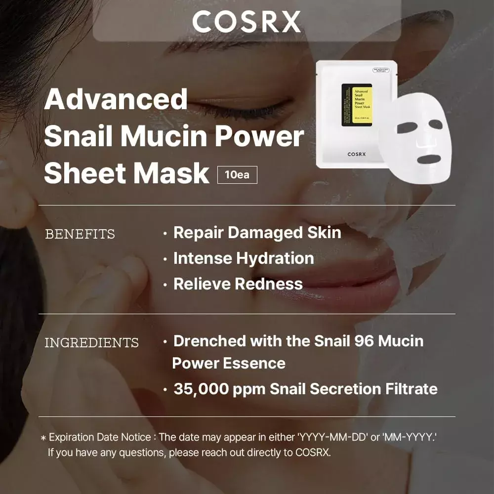 Cosrx Advanced Snail Mucin Power Sheet Mask (25ml)
