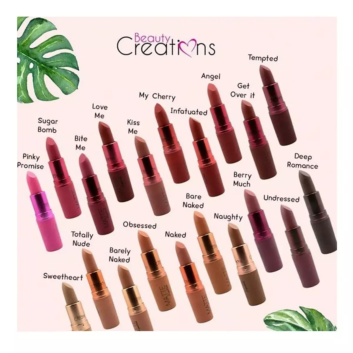 Beauty Creations Classic Matte Lipstick - PINKY PROMISE (3.4g)
