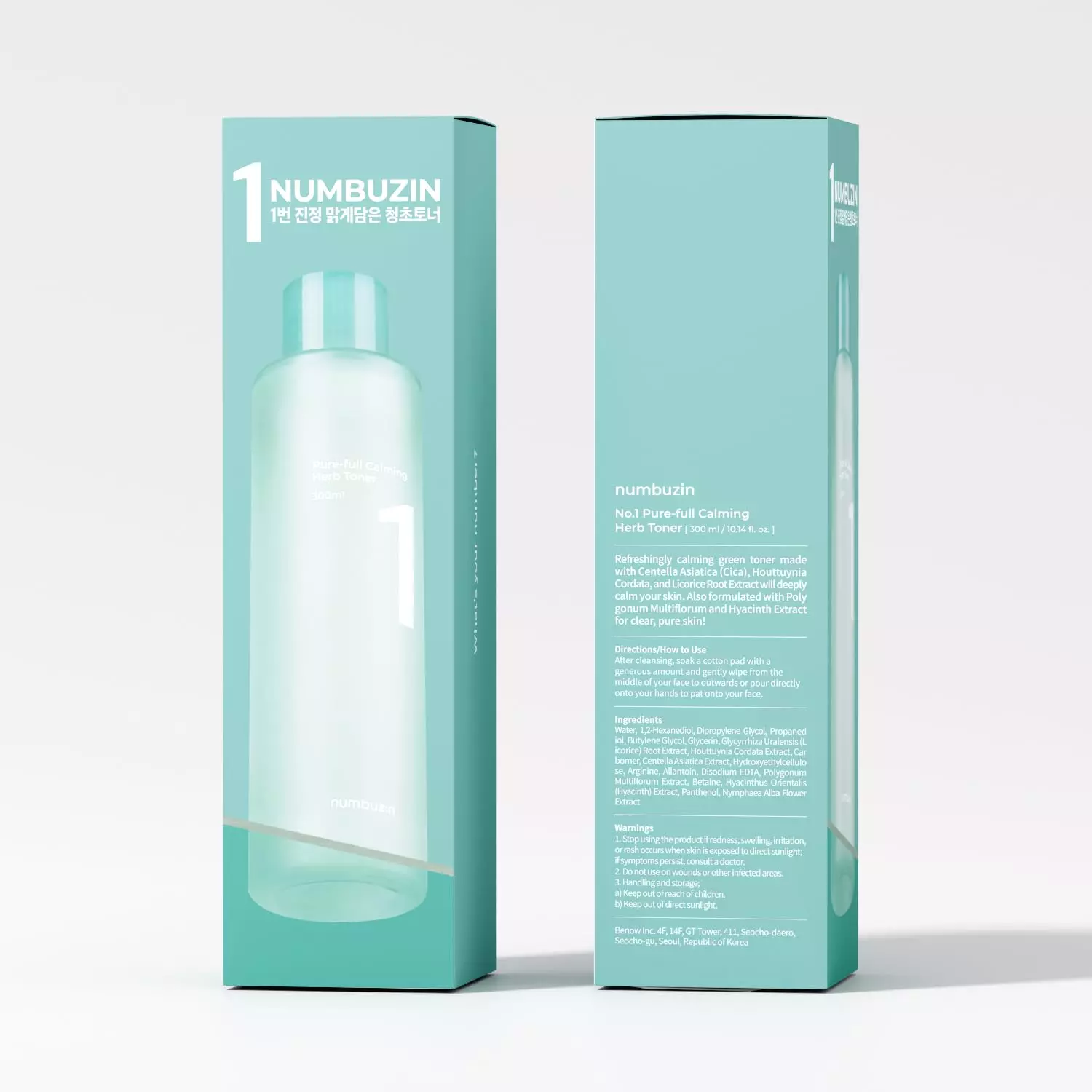 Numbuzin No.1 Pure-Full Calming Herb Toner