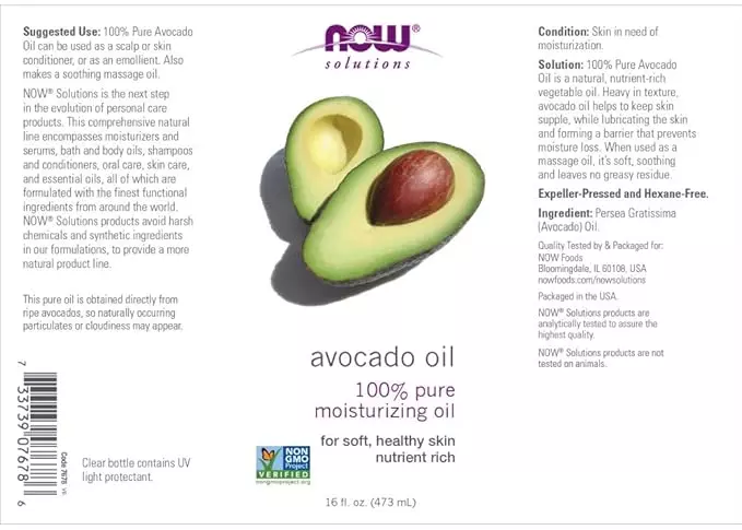 Now Foods Avocado Oil 473 ml