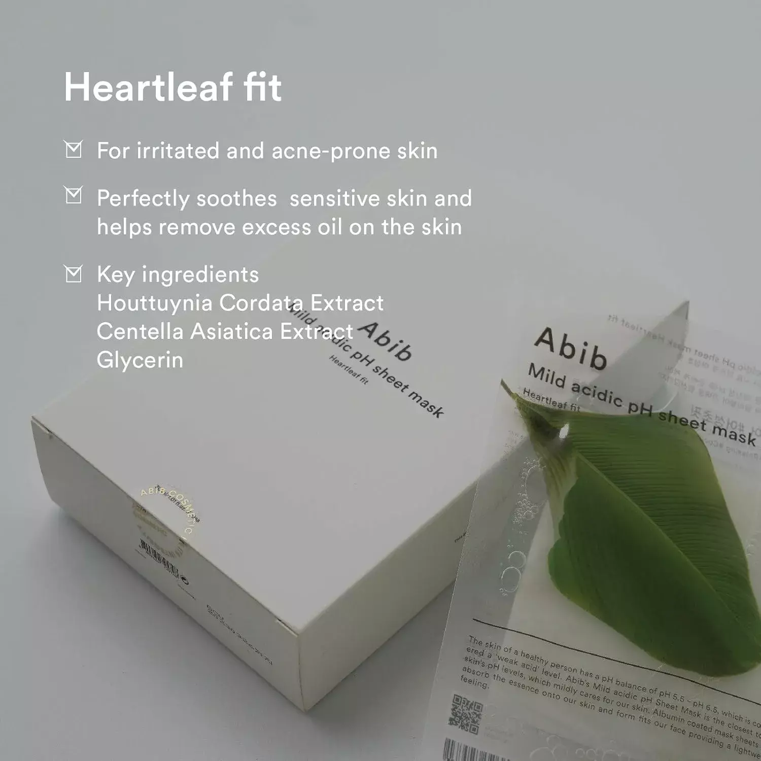 Abib Mild Acidic pH sheet Mask Heartleaf Fit (30ml)