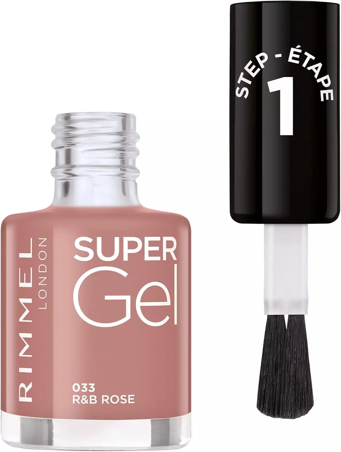 Rimmel London Super Gel Nail Polish - 033 R&B ROSE (12ml)
