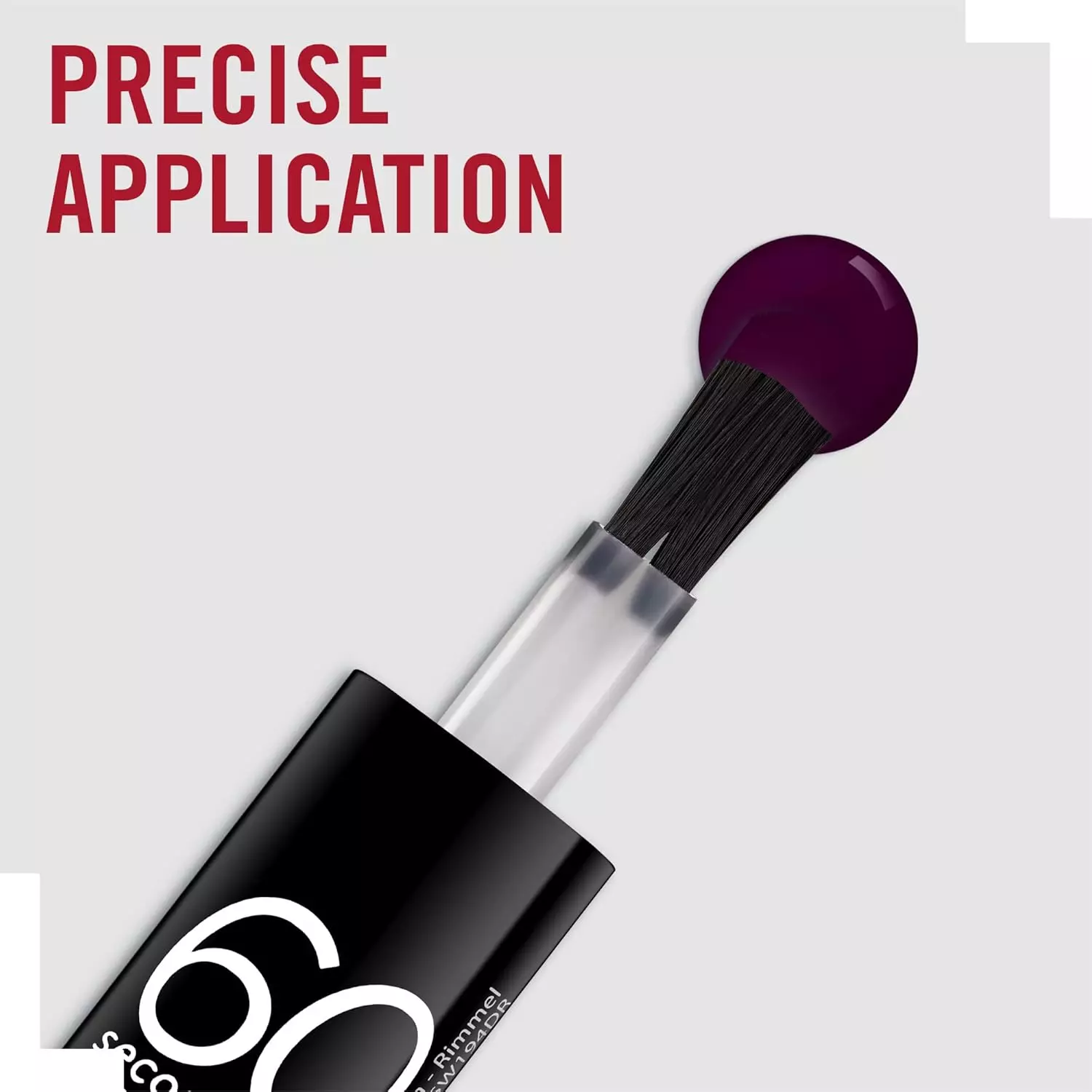 Rimmel London 60 Seconds Super Shine Nail Polish - 345 BLACK CHERRIES (8ml)