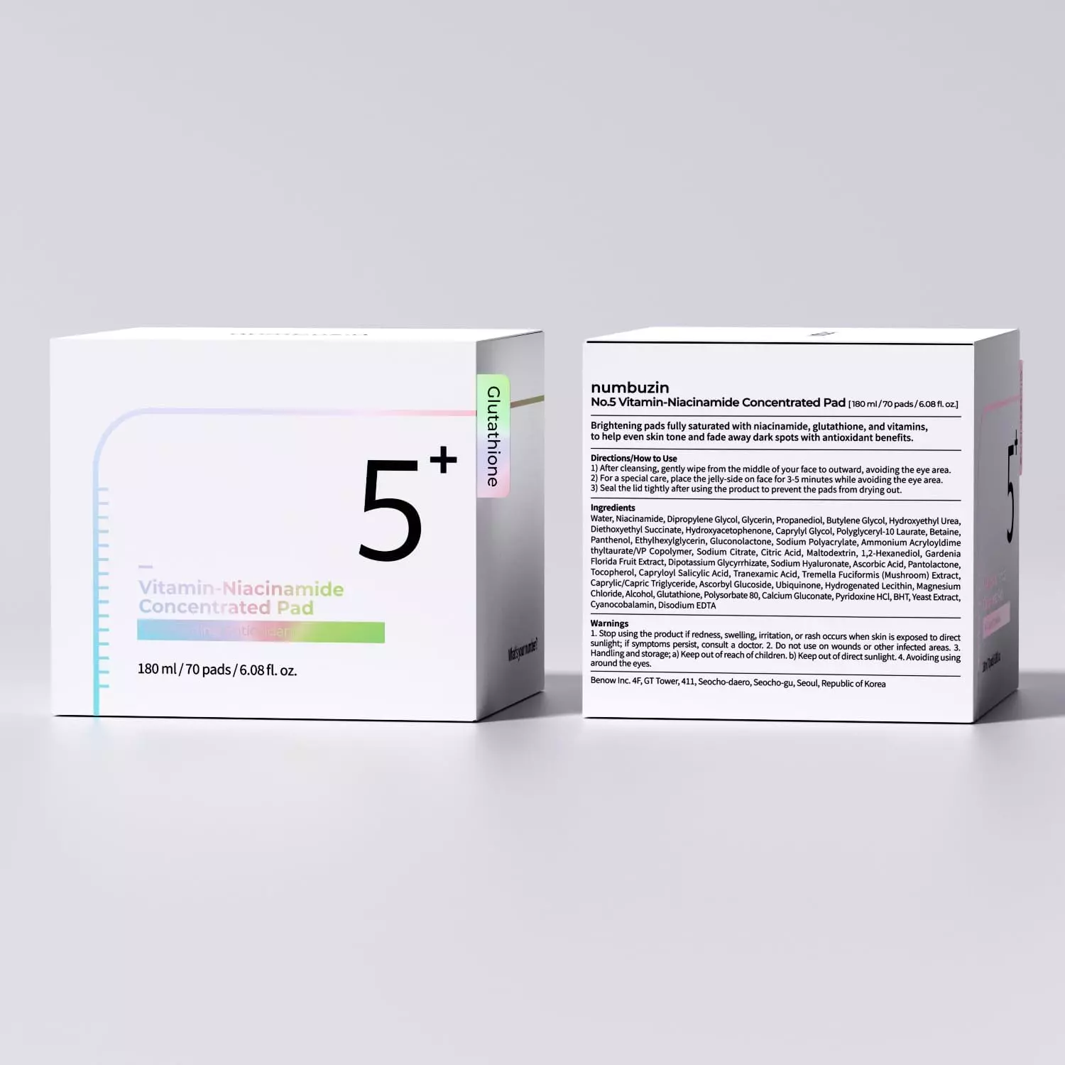 Numbuzin No.5 Vitamin-Niacinamide Concentrated Pad
