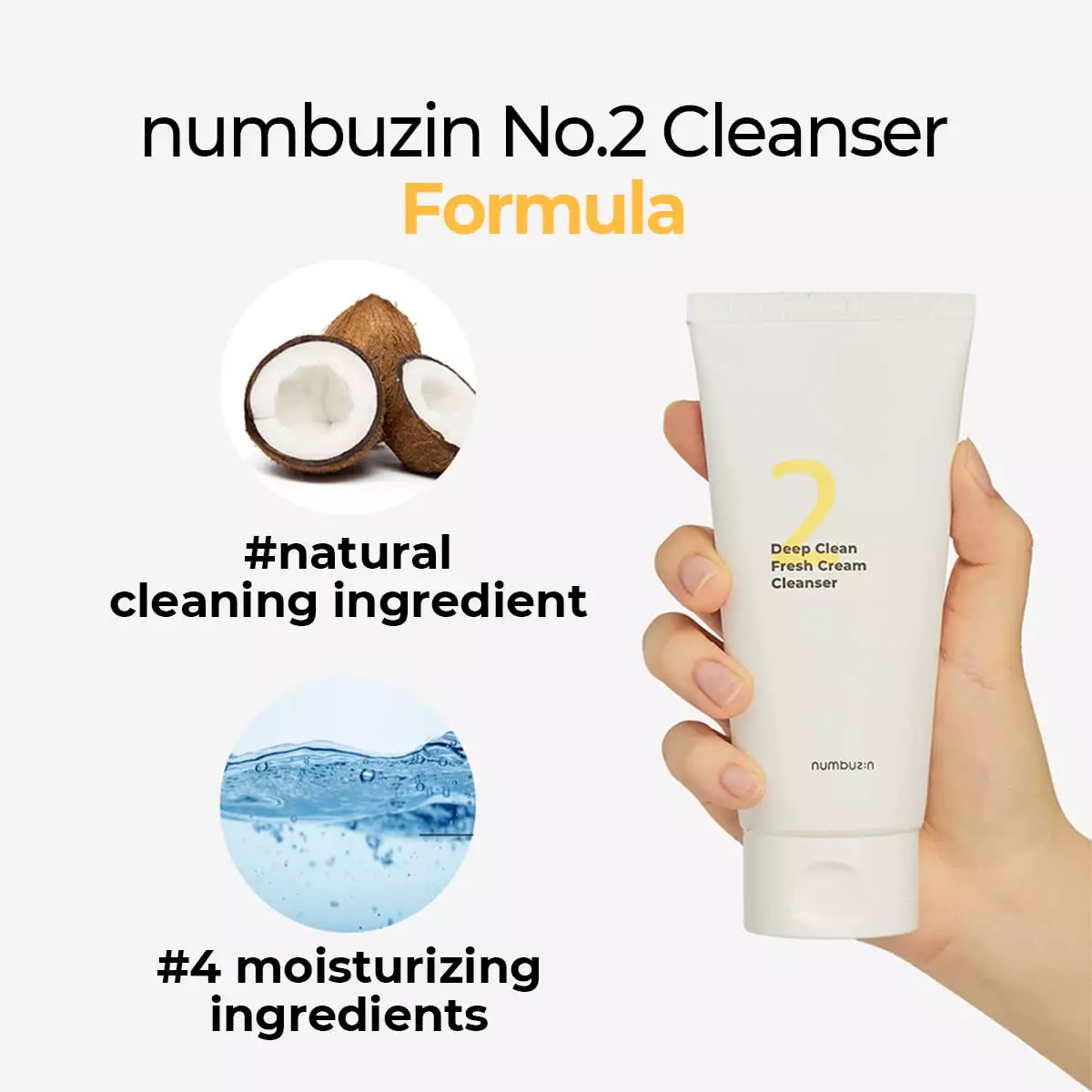 Numbuzin No. 2 Deep Clean Fresh Cream Cleanser (120ml)
