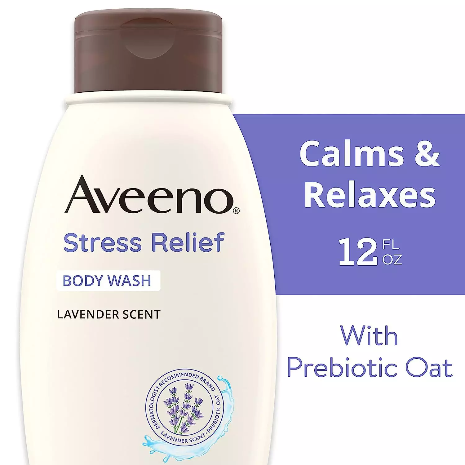 Aveeno Stress Relief Body Wash Lavender Scent (354ml)