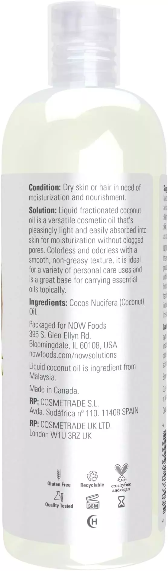 Now Foods Liquid Coconut Oil 473ml