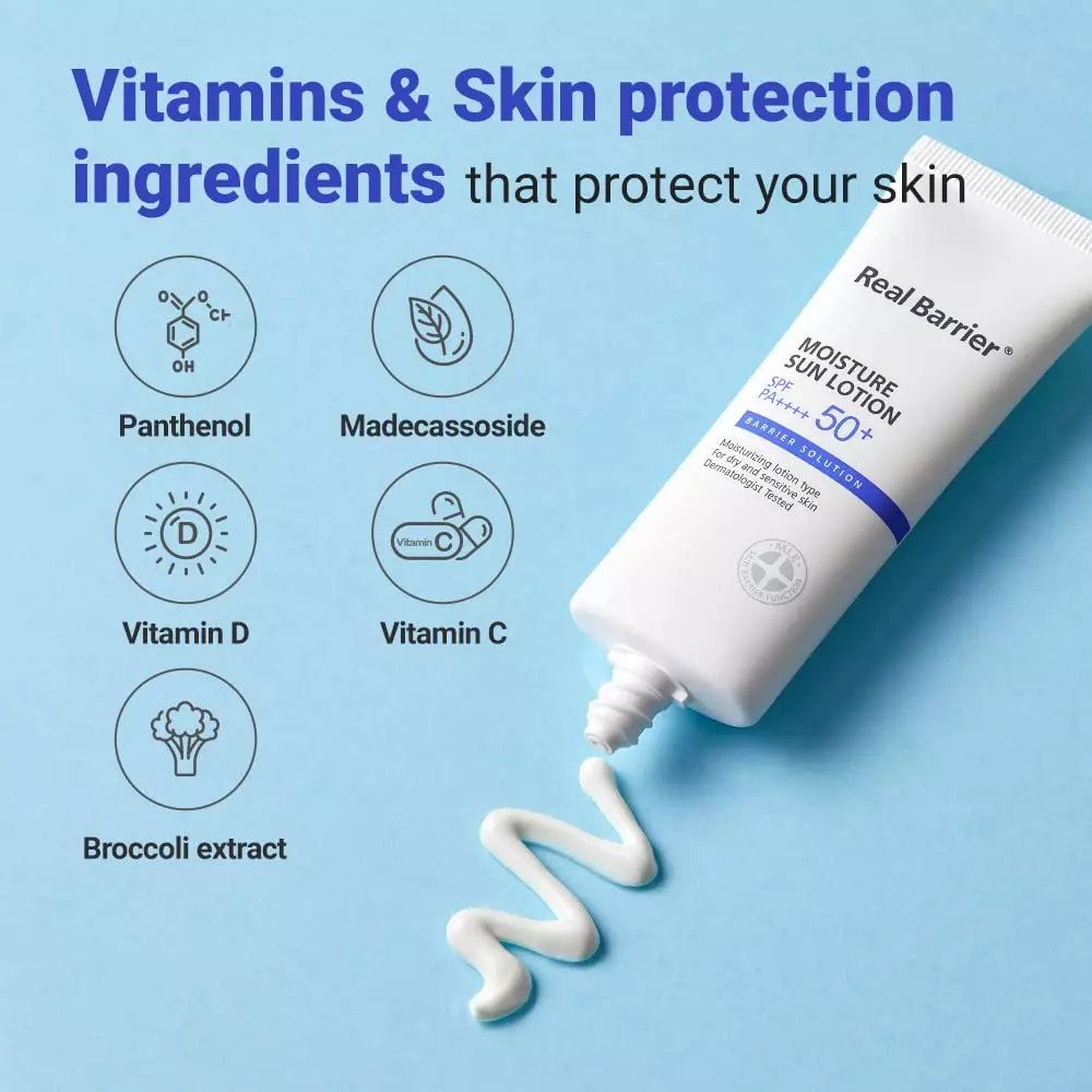 Real barrier moisture lotion SPF 50+ PA++++ (40ml)