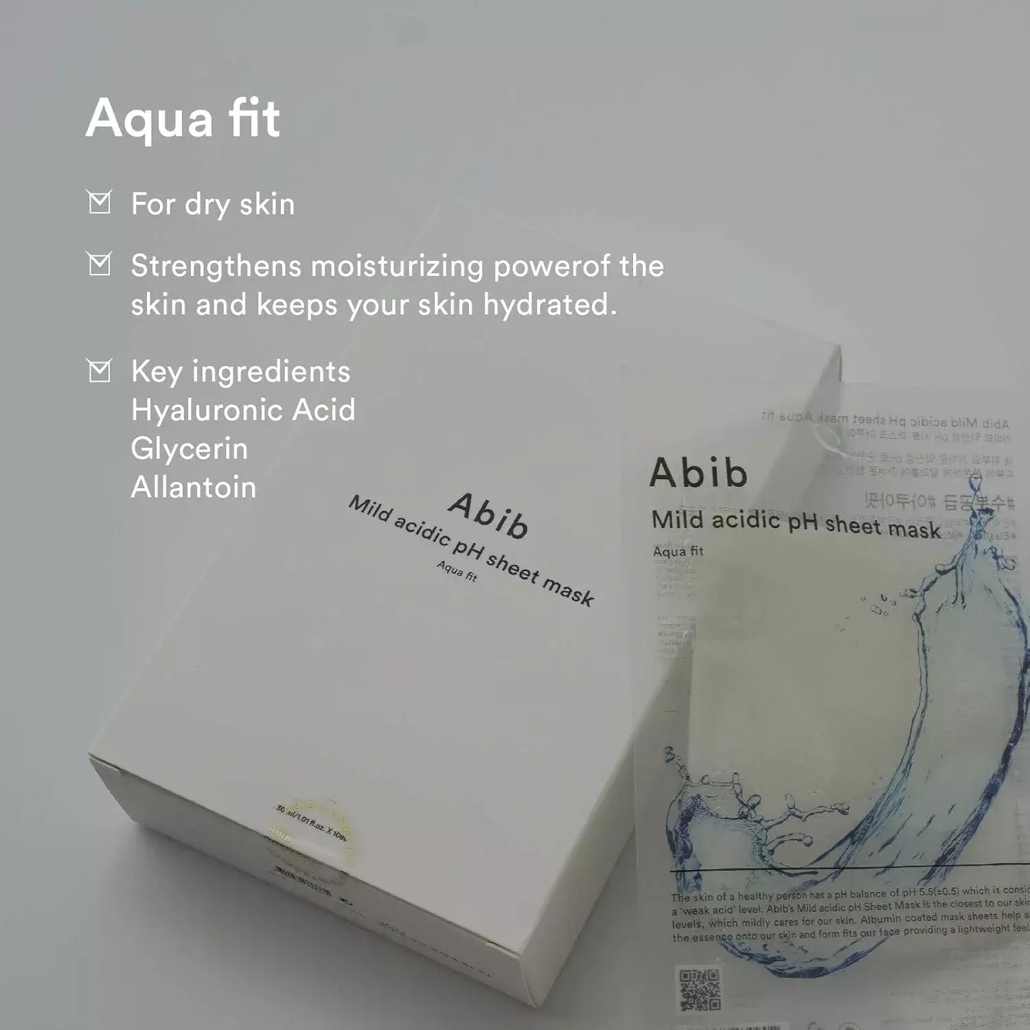 Abib Mild Acidic pH Sheet Mask Aqua Fit