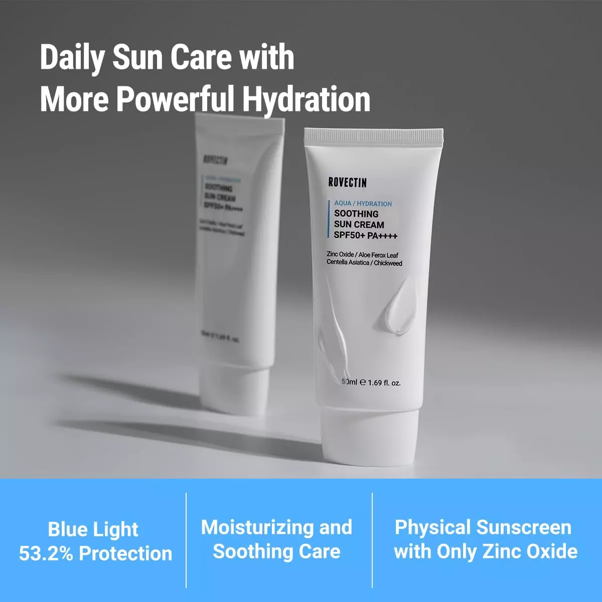 Rovectin Aqua Soothing Sun Cream SPF 50+ PA++++ (50ml)