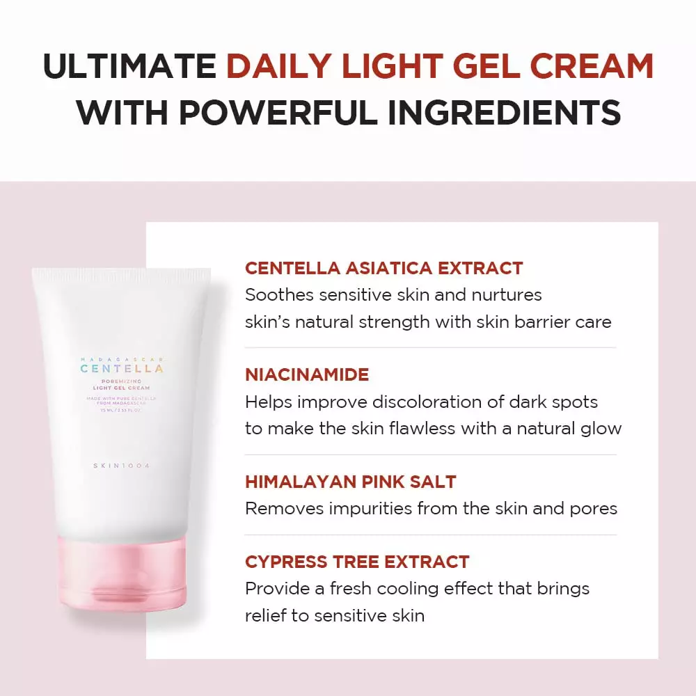 Skin1004 Madagascar Centella Poremizing Light Gel Cream (75ml)
